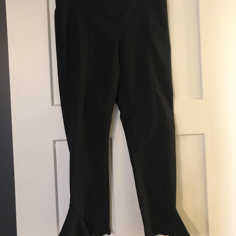 Inc cropped flare pull on pants